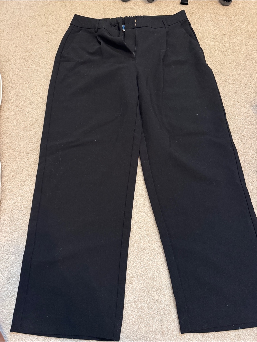 Old Navy Black Taylor Wide-Leg Trousers